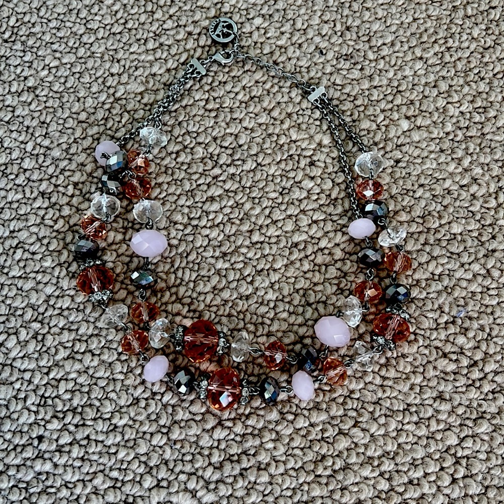 Cute pink and silver necklace